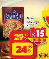 AMİGO MISIR KAVURGA 200 G